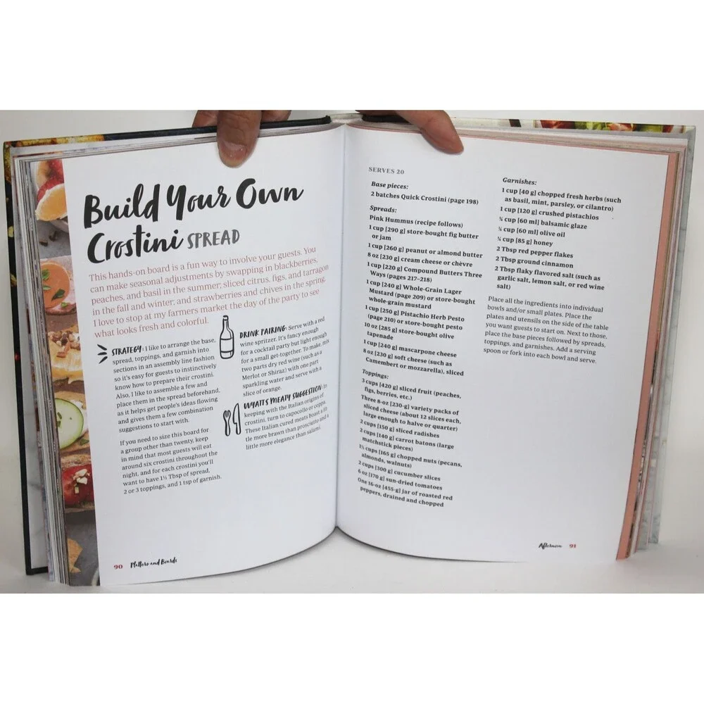 PLATTERS & BOARDS Beautiful, Casual Spreads Cookbook Shelly Westerhausen 2018 HC